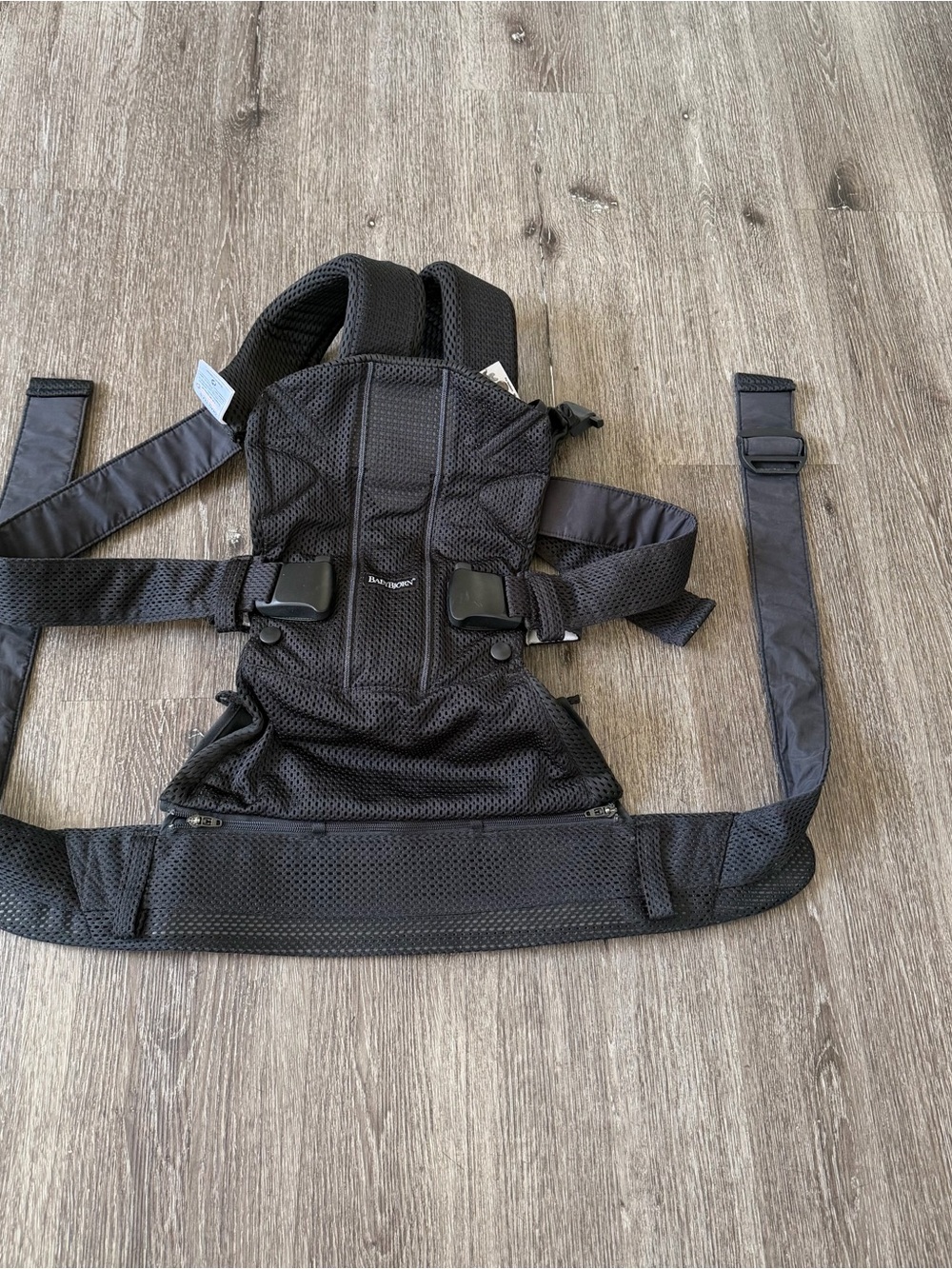 Black Mesh Baby  - Ergonomic Structured